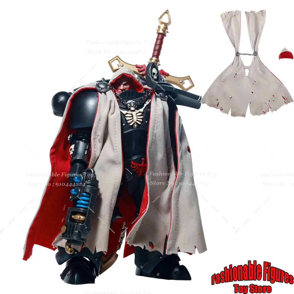 

Фигурка JOYTOY WARHAMMER 40K, масштаб 1:18, солдат-кимера в плаще, Космические десантники Хаоса, Черный Легион, подходит для фигурок 12,6 см