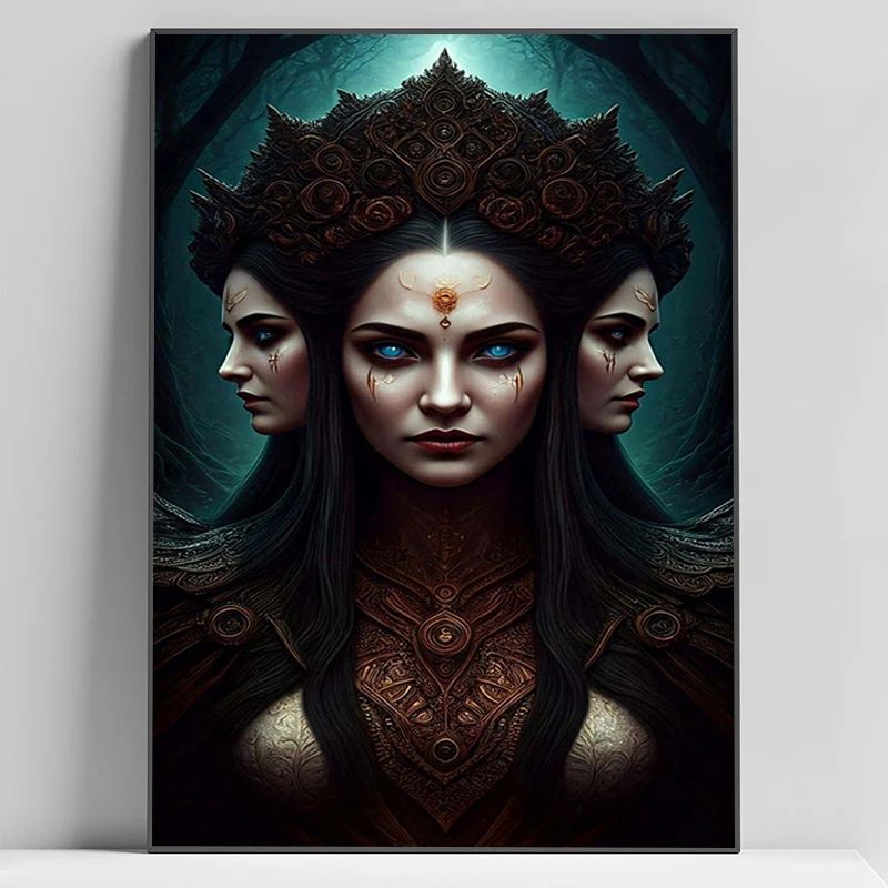 

Greek Goddess Hecate Poster Posters on the Wall Painting Canvas Living Room Decor Decoration Bedroom Decorations For Home Art