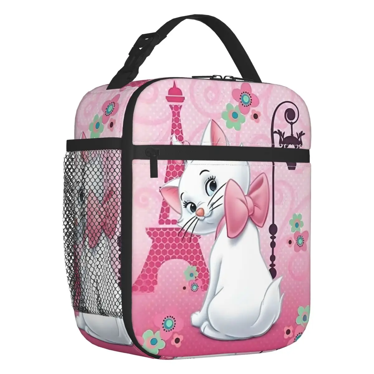 

Custom Cute Marie Cat Anime Lunch Bag Men Women Warm Cooler Cartoon Insulated Lunch Boxes for Kids School Children