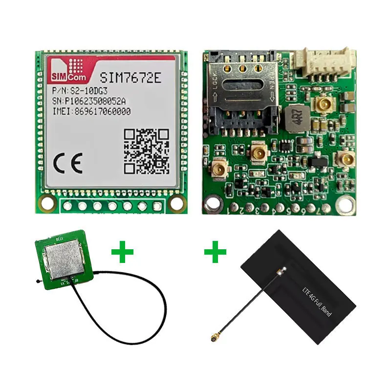 SIMcom SIM7672G/E/NA Core Board Qualcomm Chip Data+GNSS Optional - Voice-Free SIM Card Module for M2M And IoT Applications