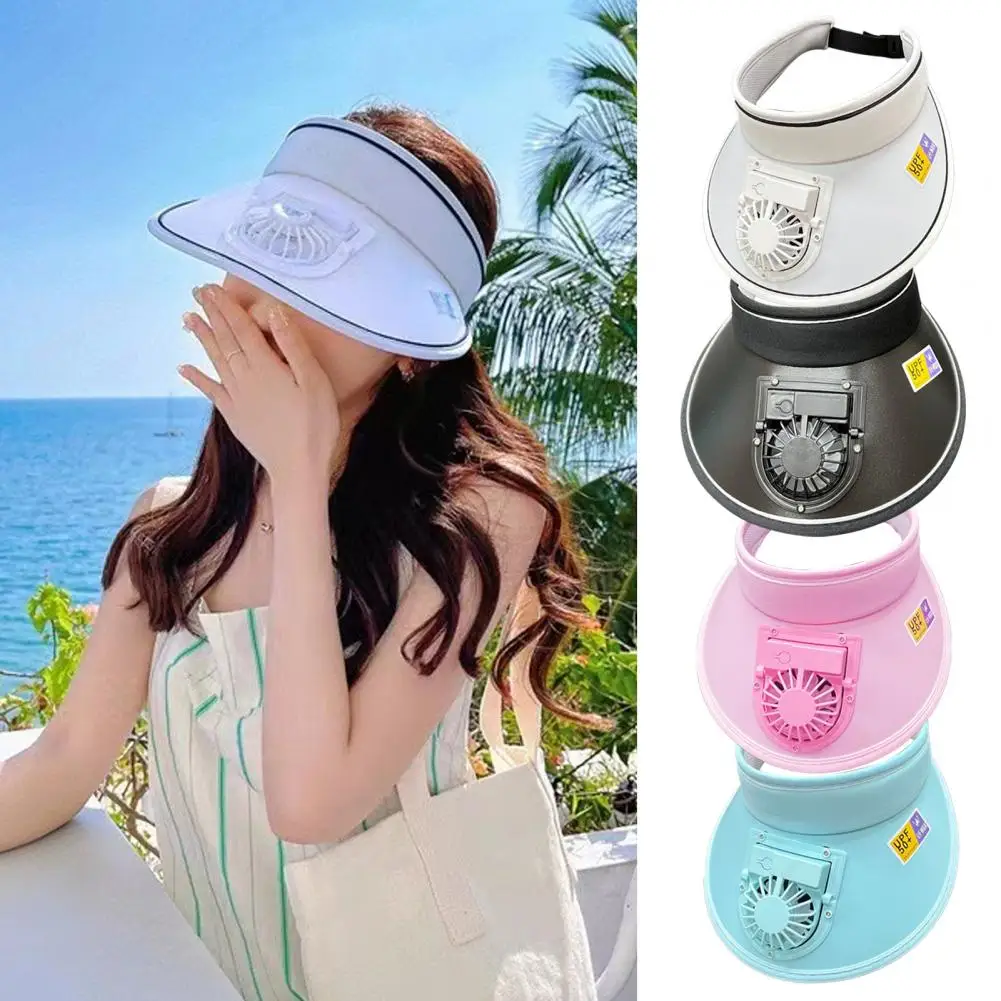 Fishing Summer Sport Outdoor Hat Cap Visor With Solar Sun Power Cool Fan For Cycling Energy Save No Batterie 3 Speed Sun Hat