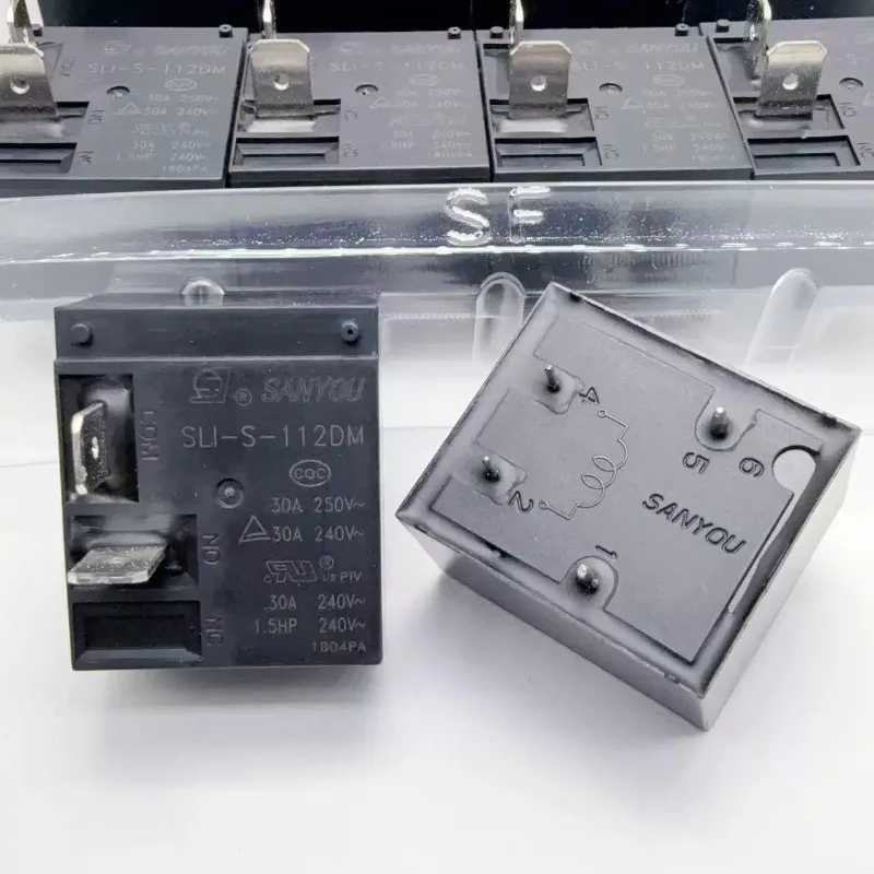 New 1pcs/lot SLI-S-112DM SLI-SH-112DM SLI-S-112DMK SLI-S-112DMK-F 12VDC 4pins 30A 250VAC T93 SANYOU Air conditioning Relay