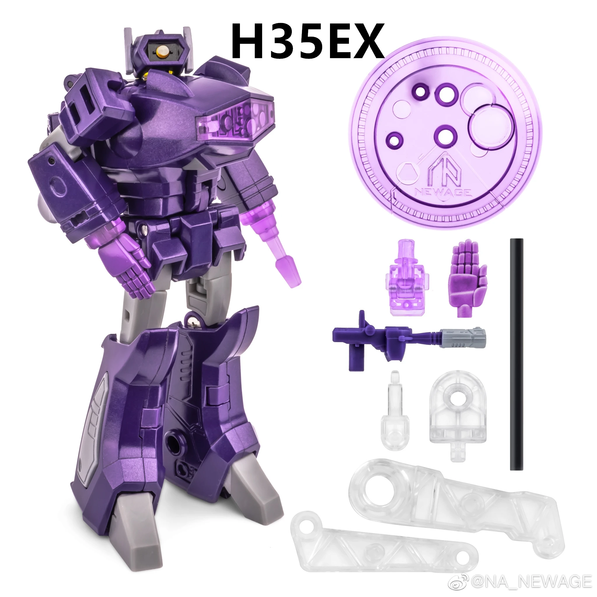 [IN STOCK] Newage Transformation NA H35EX Cyclops Shockwave Fine Metallic Paint Action Figure Toys With Box