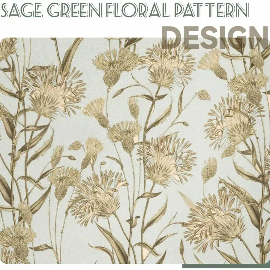 Floral Curtains Vintage Farmhouse Style Thermal Insulated Bedroom Living Room Beige 2 Panels W52xL84