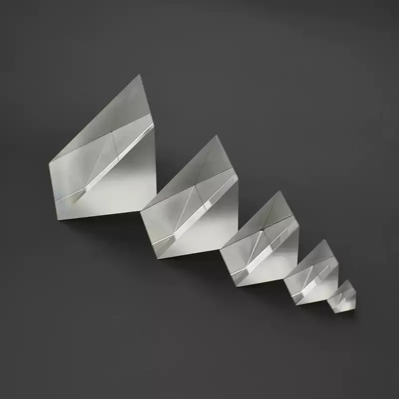 Right Angle Prism Optical Glass Uncoated 90 Degree Refraction High Precision Instrument Isosceles Right Angle Prism K9