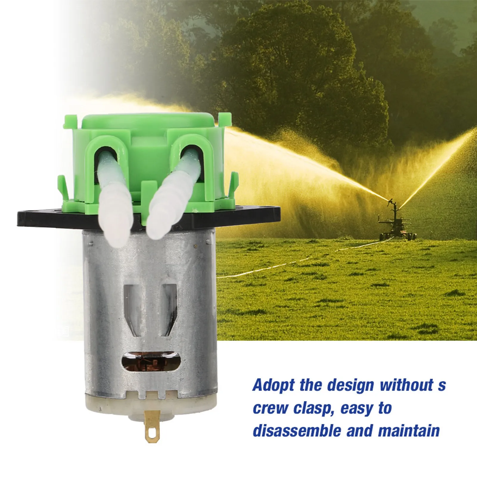 

ZK20 12 В 3*5 дозирующий насос DIY перистальтическая трубчатая головка для аквариумной лаборатории химический анализ (зеленый)