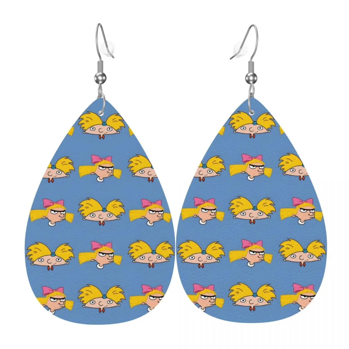 

Custom Hey Funny Arnold Dangle Drop Earrings Leather Earrings for Women Fashion For Valentine's Day