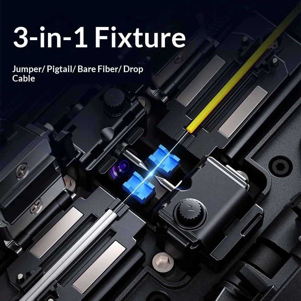 

A-5 Fiber Fusion Splicer, 4 Motors, 7s Splicing Time, for FTTH and Trunk Lines