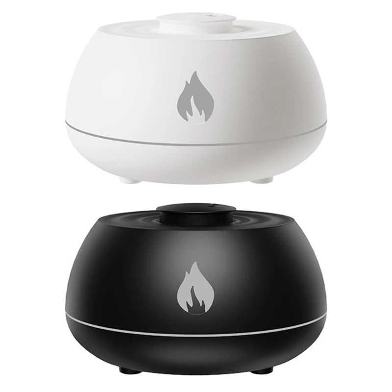 Flame Diffuser Humidifier 7 Flame Color Waterless-Auto-Off Protection