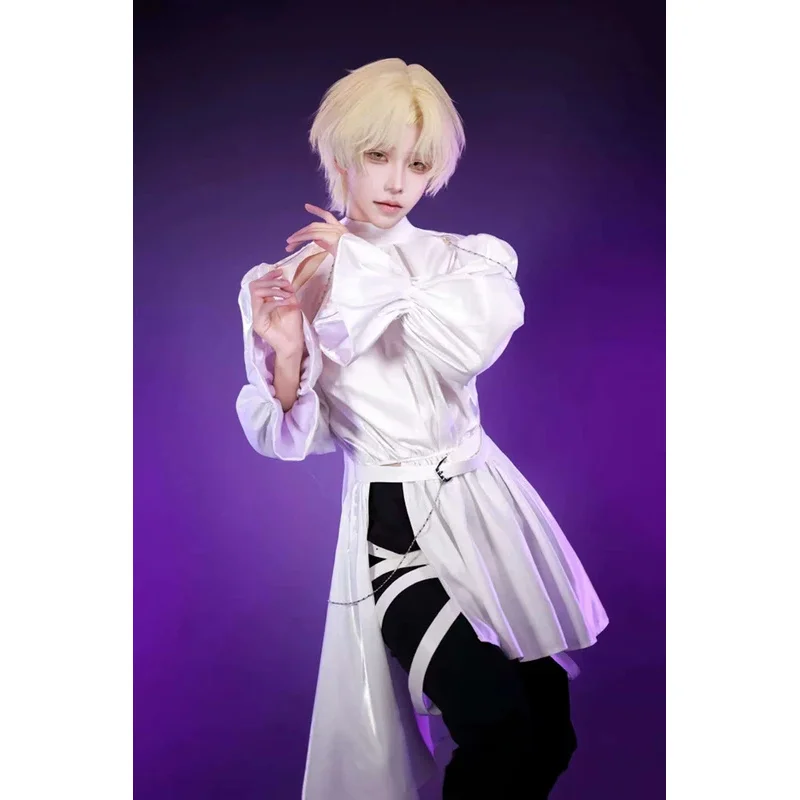 

DY20Аниме Alien Stage Косплей Костюм Лука Белая Рубашка Парик Аксессуары Полный Комплект Ролевая Игра Comic Con Платье Хэллоуин Вечеринка Outfi