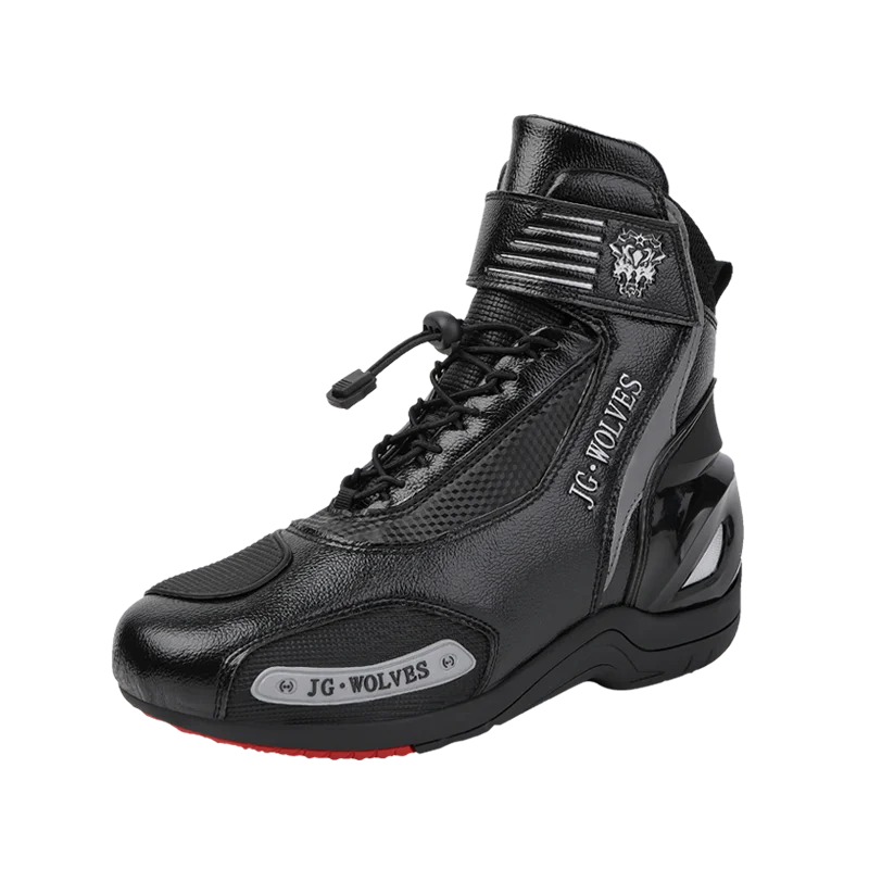 

Motorcycle protective riding boots men waterproof high top anti slip shock-absorbing four season travel equipment cycling boots