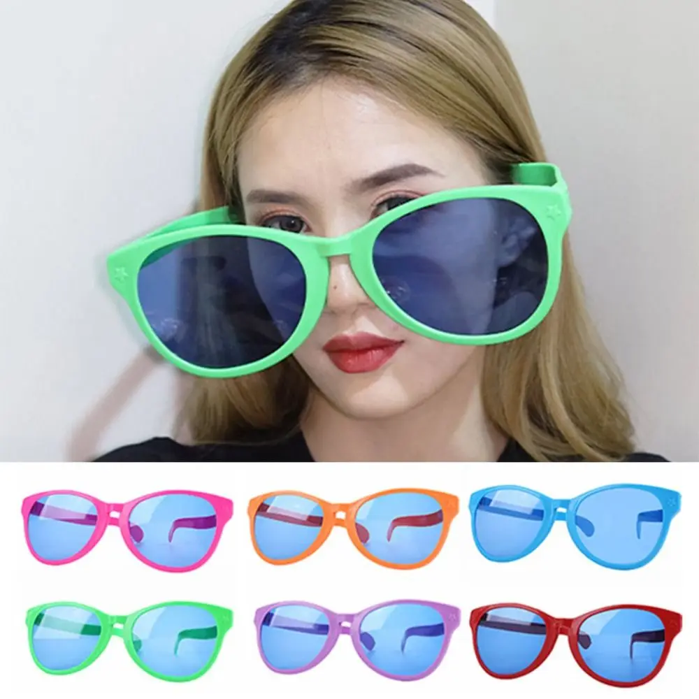 Vintage Masquerade Party Props Large Frame Square Glasses Shades Glow Glasses Big Glasses