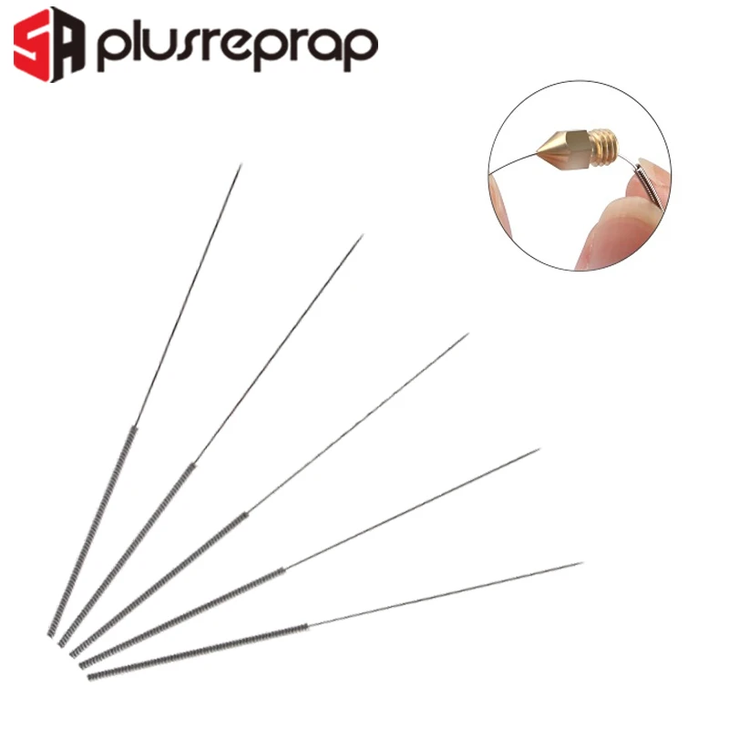 

10pcs E3-D-V6 Nozzle Cleaning Needles 3D Printer Tools Stainless Steel MK8 Nozzle Drills Needle For 3D Printer Ender 3 V2