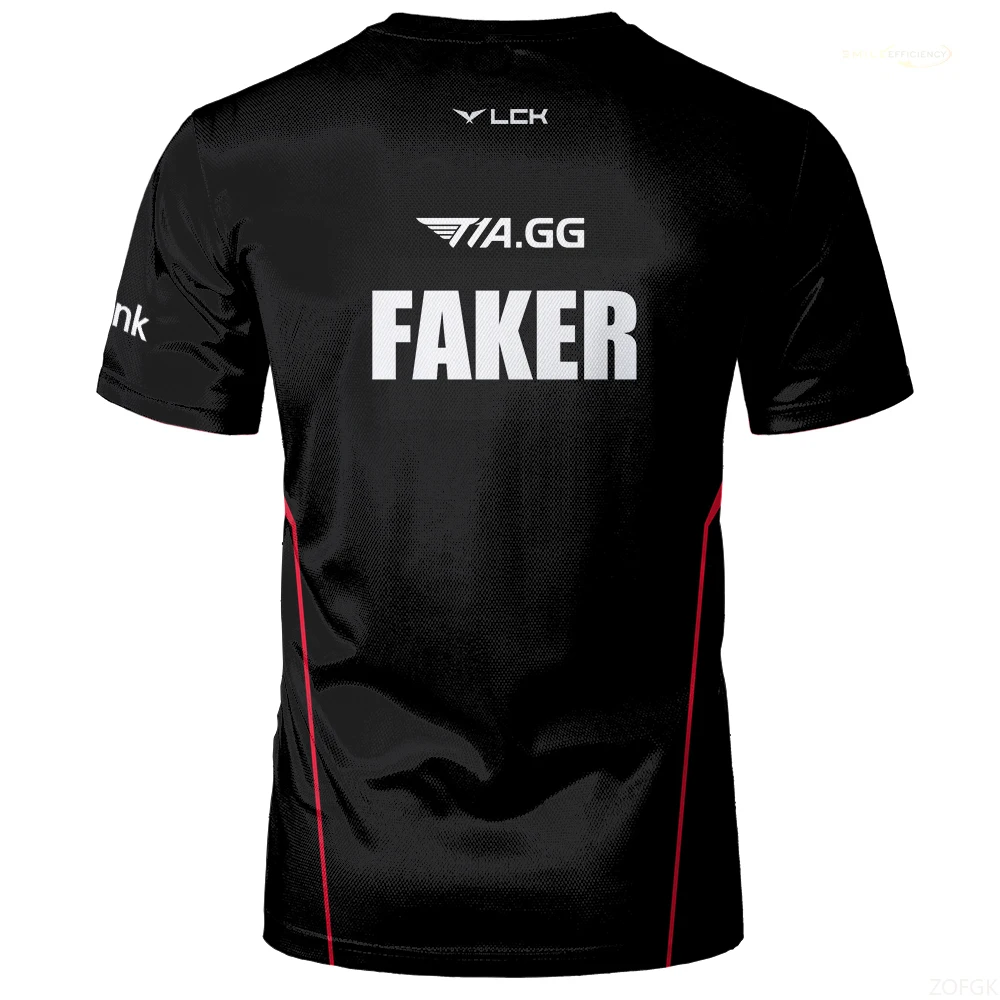 2024 جديد T1 الرياضة الإلكترونية دعم فريق موحد جامعة الأساطير الرياضات الإلكترونية جيرسي تي شيرت الرياضة لعبة فريق الرجال مسابقة الملابس القمم #4