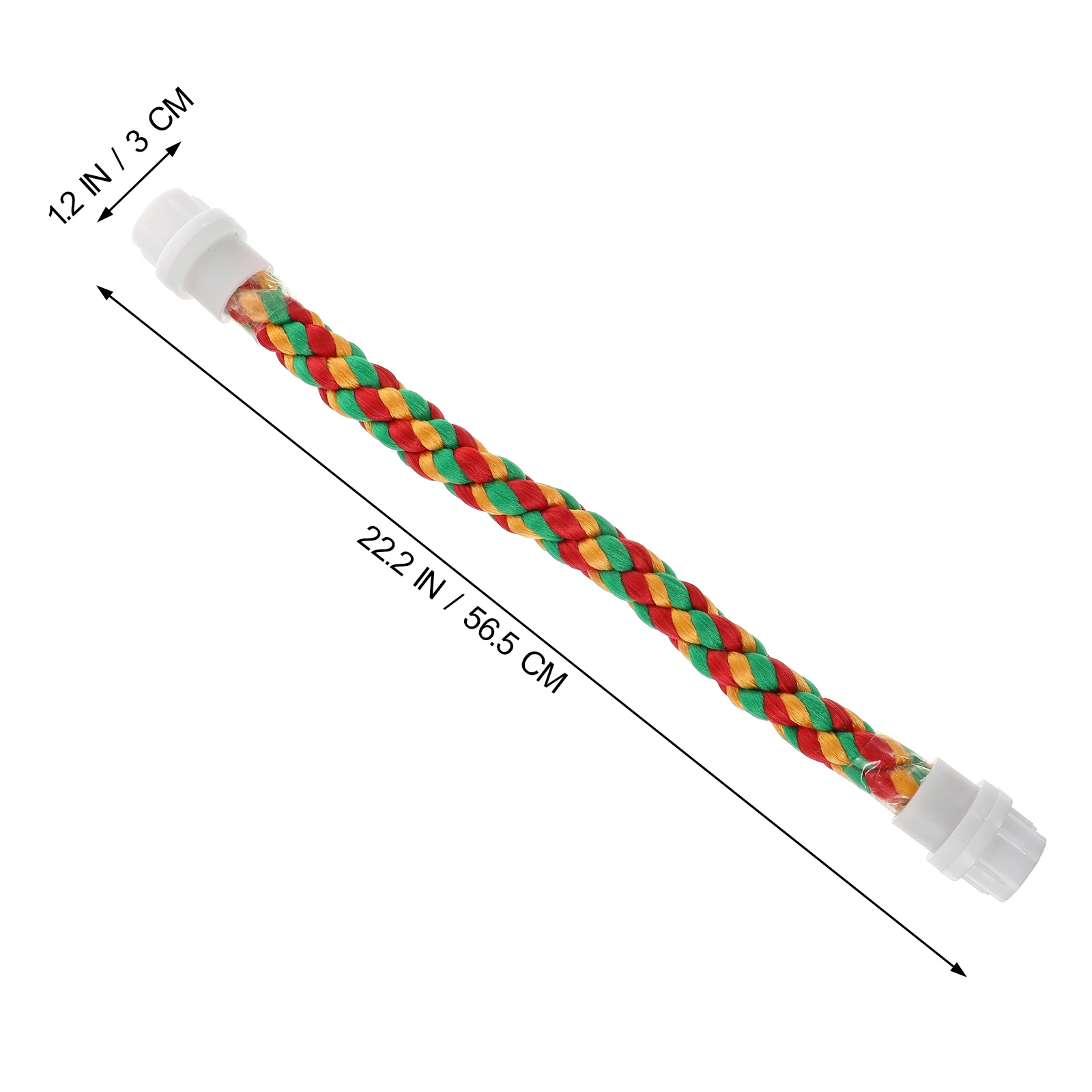 

2 pcs Cotton Rope Stand Set 32cm 56 5cm Adjustable Bird Perch Toys Cage Accessories Parrot Play Chew Durable Pet Supplies Bright
