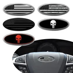 Car Styling Steering Wheel Logo Cover Center Sticker For Focus Mondeo Edge Ecosport Ranger Fiesta Fusion Kuga Interior Decor