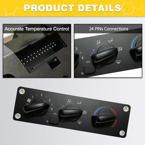 Imagen 2 del producto Módulo de aire acondicionado del panel de Control de clima del calentador A/C para Freightliner M2 B2 108SD 114SD 2002-2024 24 pines 599-008