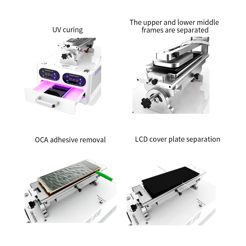 LY-TBK-258S LCD Screen Dismantling Housing Frame Separator Machine OCA UV Curing for Mobile Phone Back Cover Separation