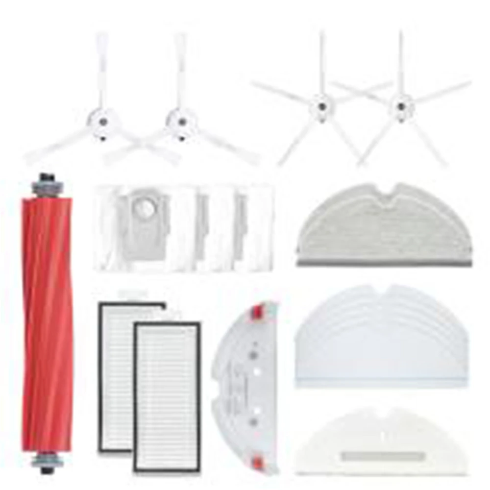 

19PCS Spare Cleaning Kits Robot Vacuum Roller Brush Side Brush Filter Mop Cloth Holder Dust Bag For Mi Roborock Q7 Max /Q7 Max+