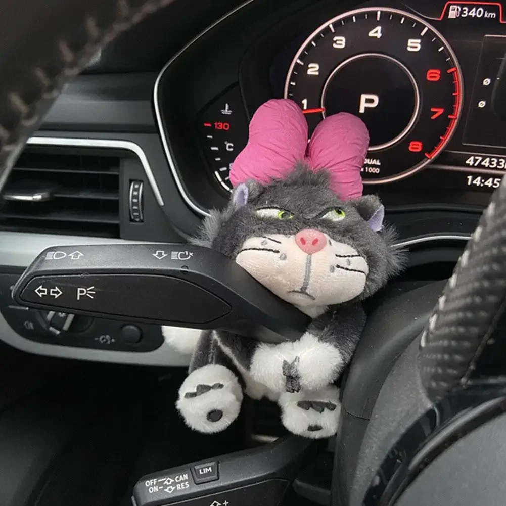 Cute Cat Plush Doll Car Windshield Wiper Decorations Home Desk Ornament Creative Gift Home Decoration Accessories - Image 2