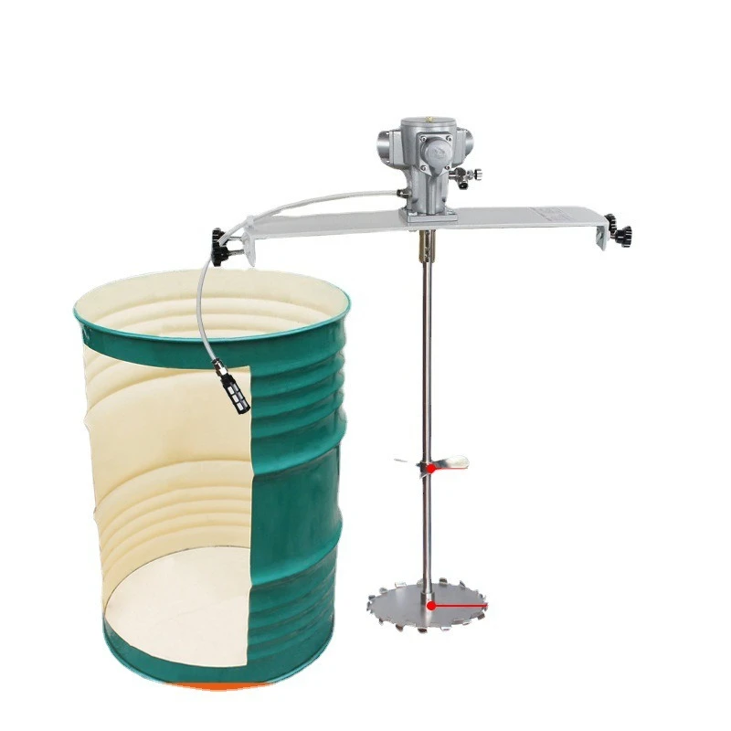 Pneumatic stirring 55 gallon horizontal plate pneumatic agitator