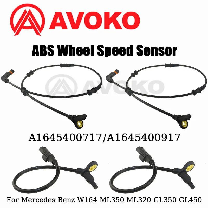 

For Mercedes Benz W164 ML350 ML320 GL350 GL450 1645400717 1645400917 Front Rear ABS Wheel Speed Sensor A1645400717 A1645400917