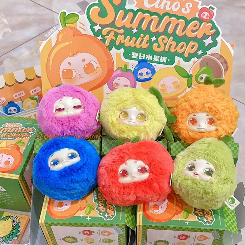 Oryginalna seria Cino's Summer Fruit Shop pudełko z niespodzianką zabawki Cartoon śliczne pluszowe akcja Anime rysunek modna zabawka kolekcjonerska