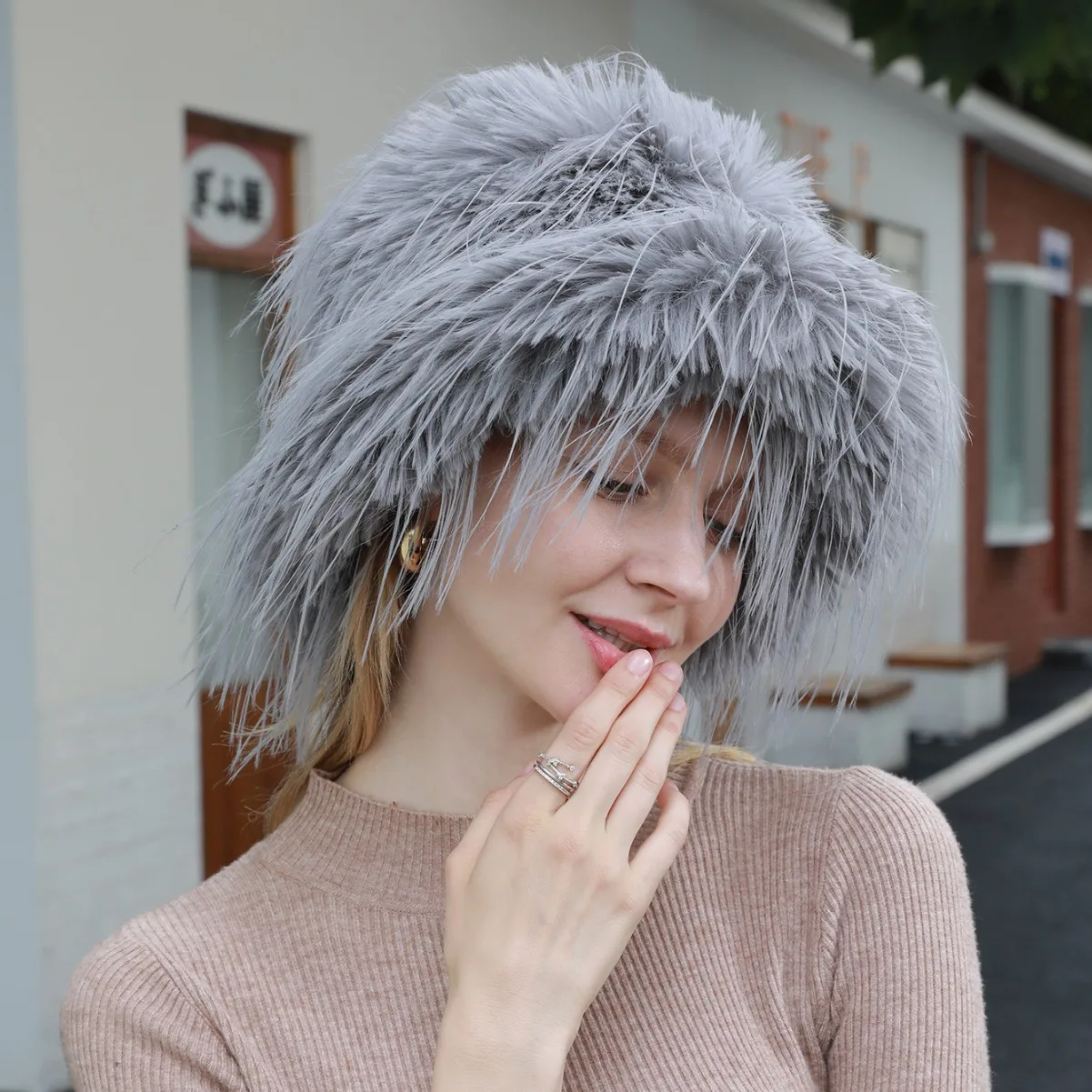 2023 New Korean-Style Fleece-Lined Beanie - Warm Winter Hat with Slimming Effect (Unisex)
