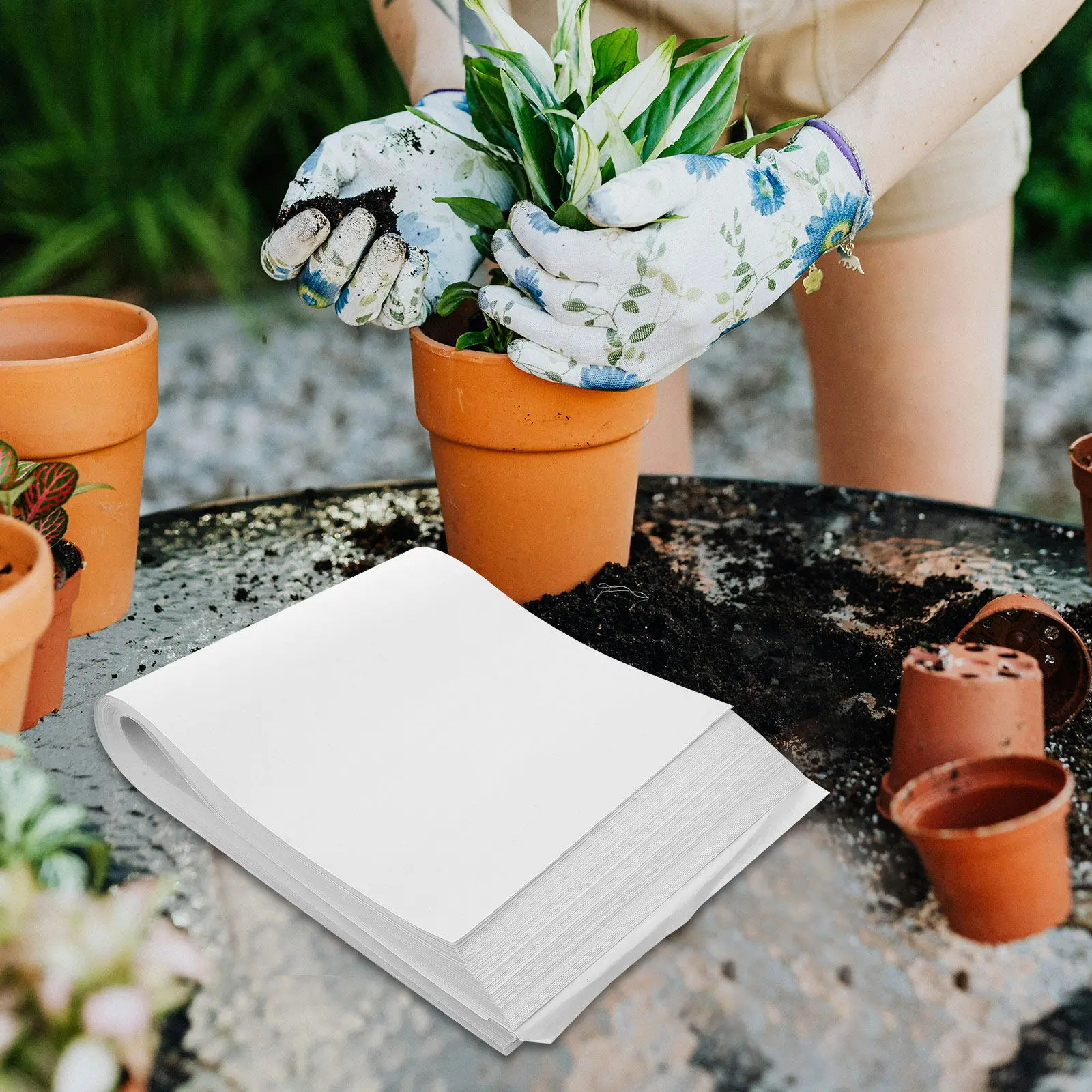 100Pcs Germinating Paper Sprout Tray Moisturizing Leak-Proof 52.5x21cm Cultivation Paper for Growing Soybean Mung Bean Wheat