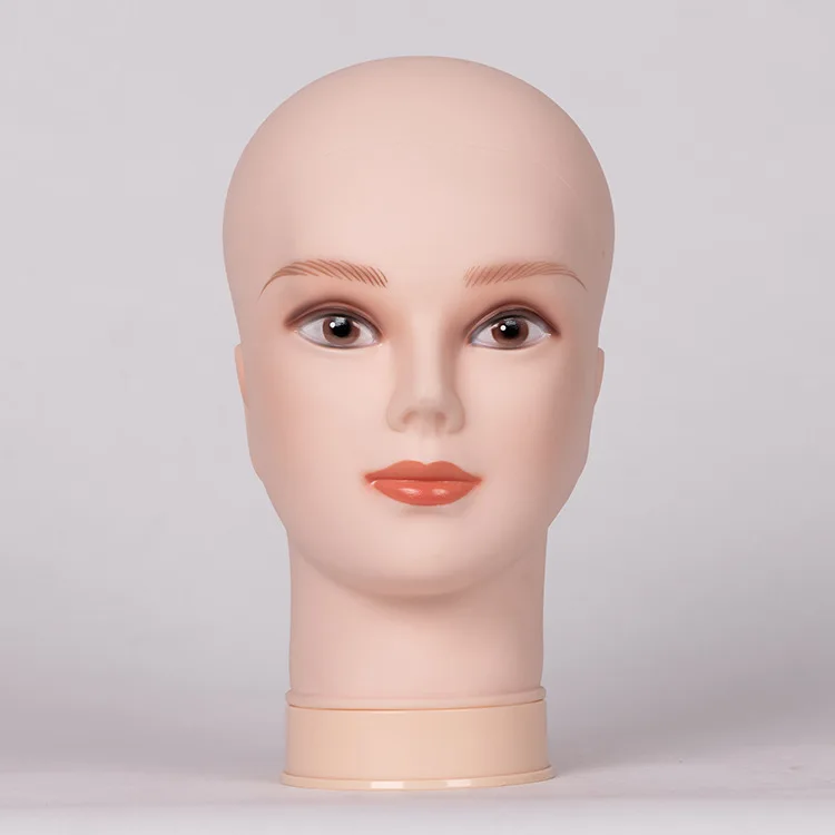 Realistic Mannequin Head for Wig Females Males Making Displaying Wigs Hair with Wig Net Cap Wig Accessories Head Mannequin