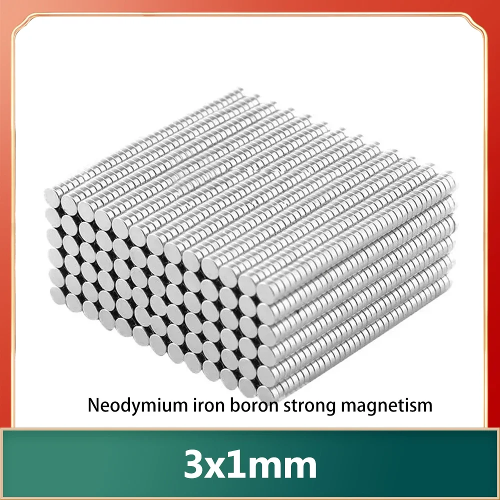 3x1 Mini Small Round Magnets 3*1mm Neodymium Magnet Dia 3x1mm Permanent NdFeB Super Strong Powerful Magnets 3*1