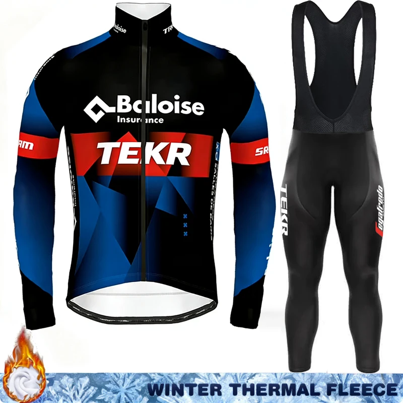 

TEKR Cycling Jackets Thermal Jersey Men 2026 Fleece Clothing Winter Men's Sportswear Set Suit Man Uniform Ciclismo Hombre Bib