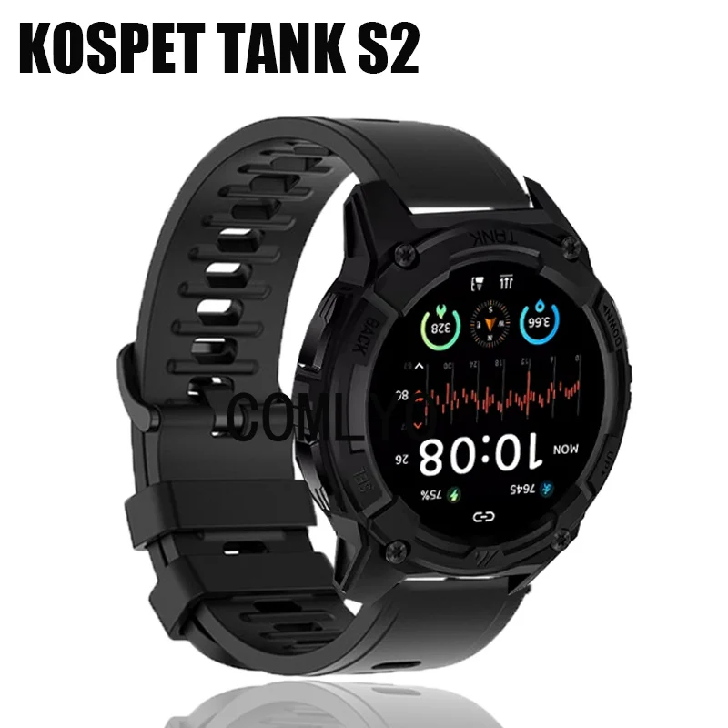 ل KOSPET TANK S2 ساعة ذكية حزام سيليكون الفرقة النساء الرجال لينة الرياضة معصمه سوار