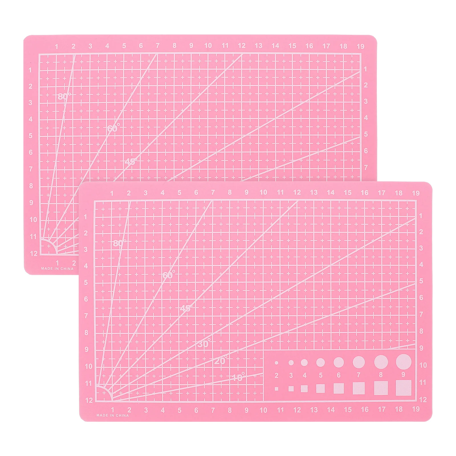 2 шт. коврики для резки, самовосстанавливающие, двусторонние для поделок, шитья, квилтинговые подушечки, сетки, метрические измерения, гравировка из АБС-пластика