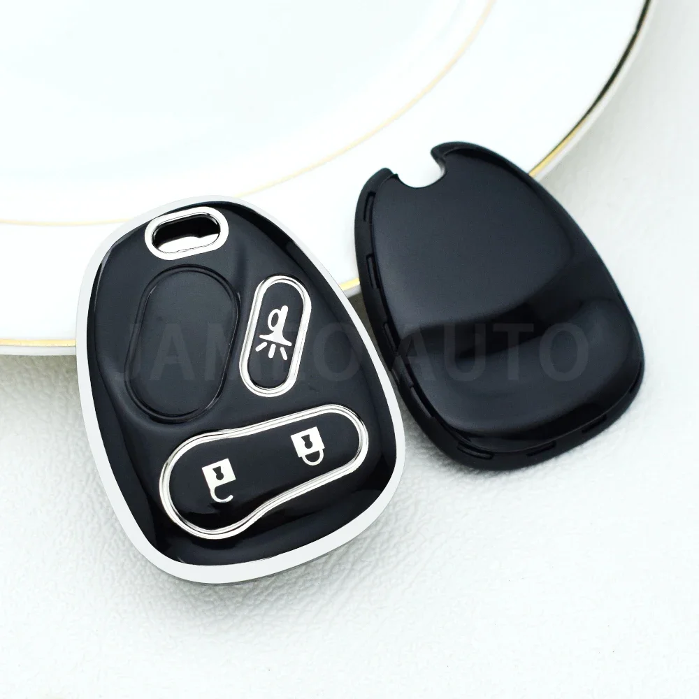 For Chevy Tahoe Suburban Silverado Avalanche Equinox SSR / GMC Sierra Yukon / Buick  2003 2004 2005 2006 Car Key Case Cover