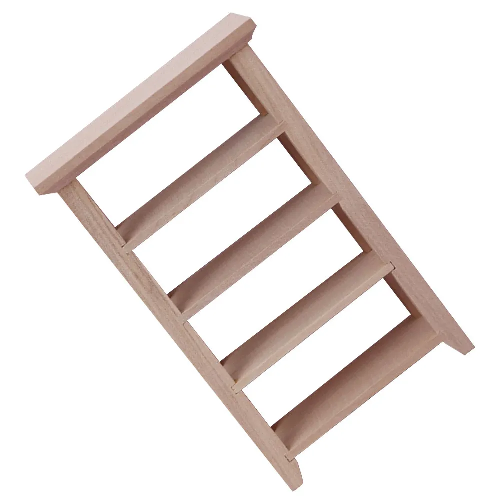 

Wooden Miniature Bookshelf Furniture Simulation for Mini House Decorative Tiny Bookcase Accessories Wooden House Furniture