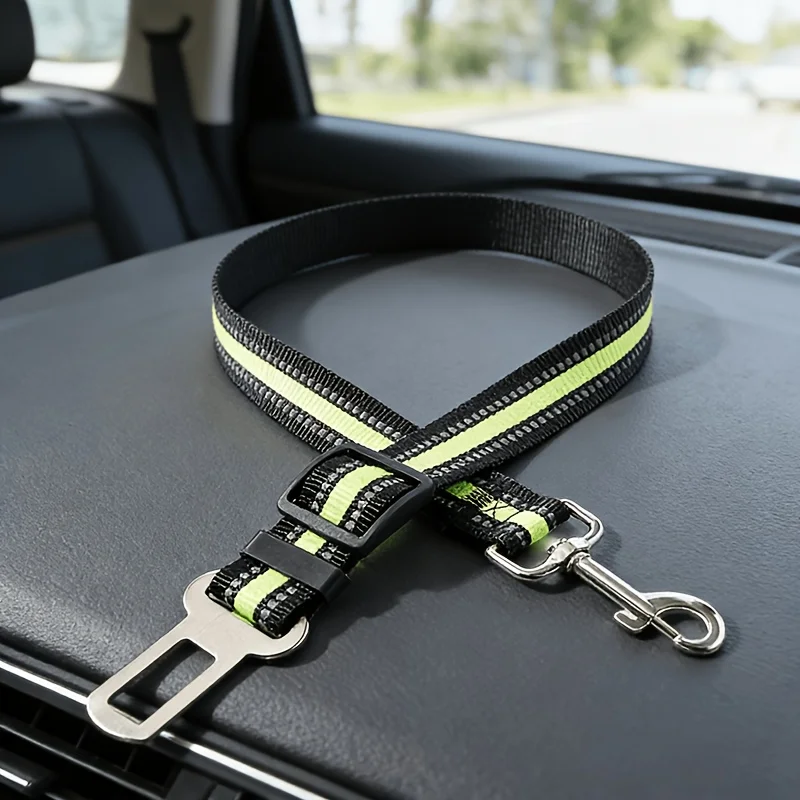 Pet Car Seat Belt, Adjustable Length, Suitable for Different Types of Dogs, Universal Interface, Easy To Install,Ensuring Safety