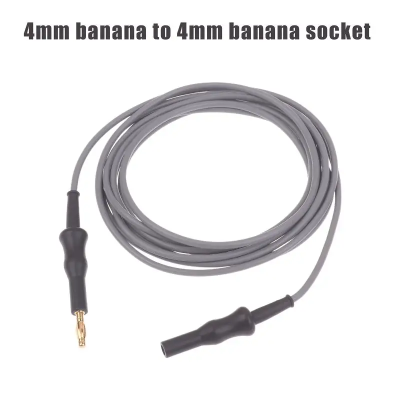 3 Meters ESU-012a Reusable Monopolar Monopolar Connecting Cable 4mm Banana To 4mm Banana Socket