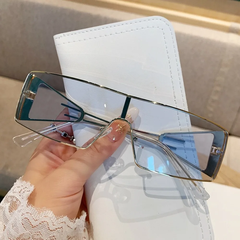 Vintage Large Frame Sunglasses Women Men Fashion Square Sun Glasses Brand Design Trendy Eye Glasses UV400 Shades Driving Goggle