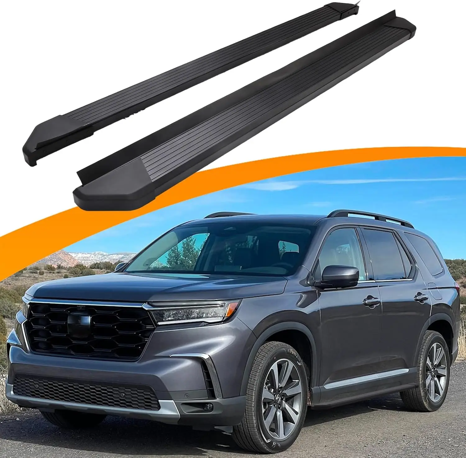 

Running Boards for 2023-2026 Honda Pilot, Aluminum, High Load Capacity of 600 LBS