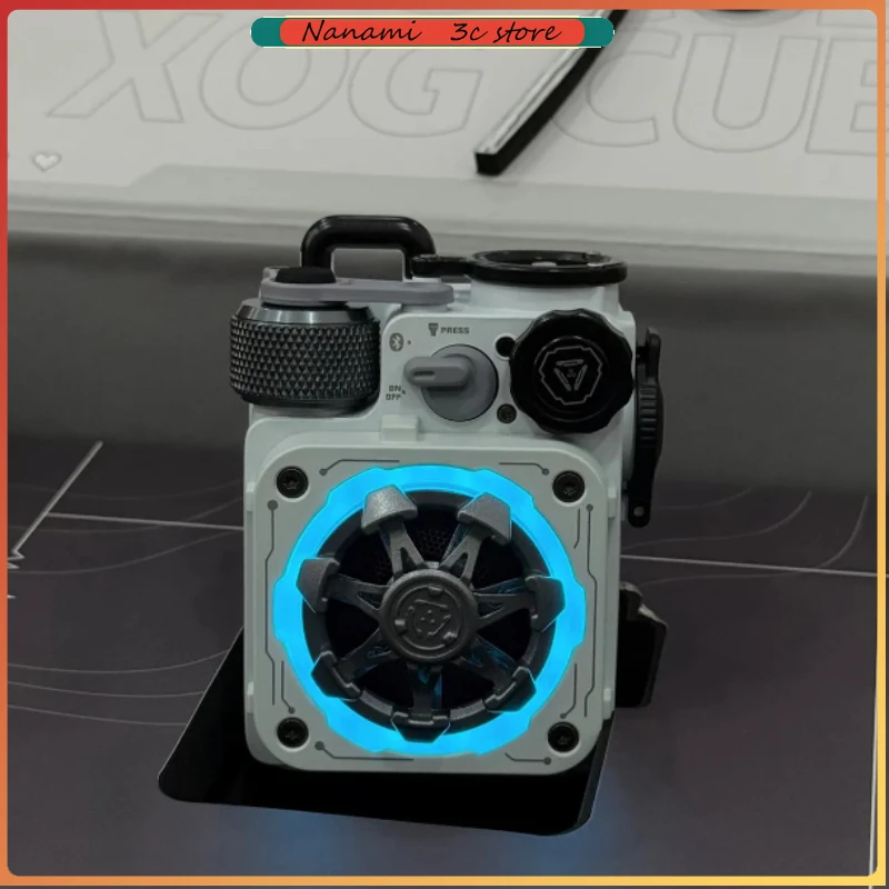 Speaker Portabel Bluetooth 5.0 Audio Bluetooth Muzen Cyber Cube-Pro Baru dengan Fidget Spinner Suara Jernih dengan Led RGB