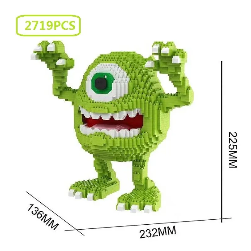 Jeu de film de dessin animé drôle Joy, blocs de construction Wukong, jeux de jouets, figurine de périphérie, Puzzle d'assemblage, briques, cadeaux de noël