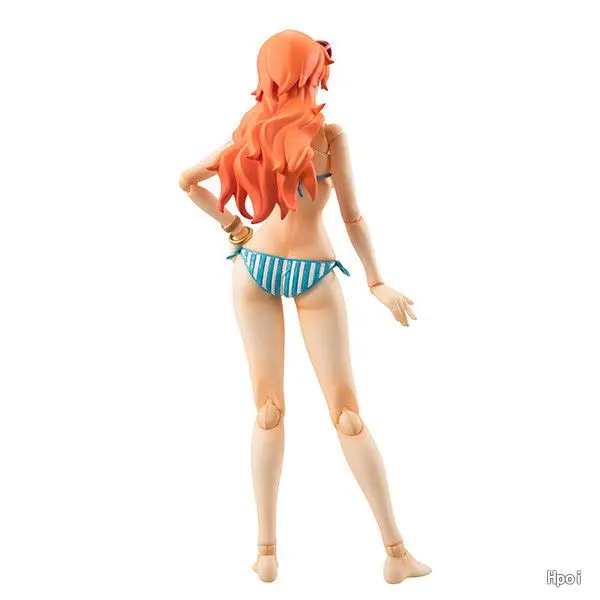 Original MegaHouse Variable Action Heroes ONE PIECE Nami Summer Carnival Collection Decoration Anime Figure