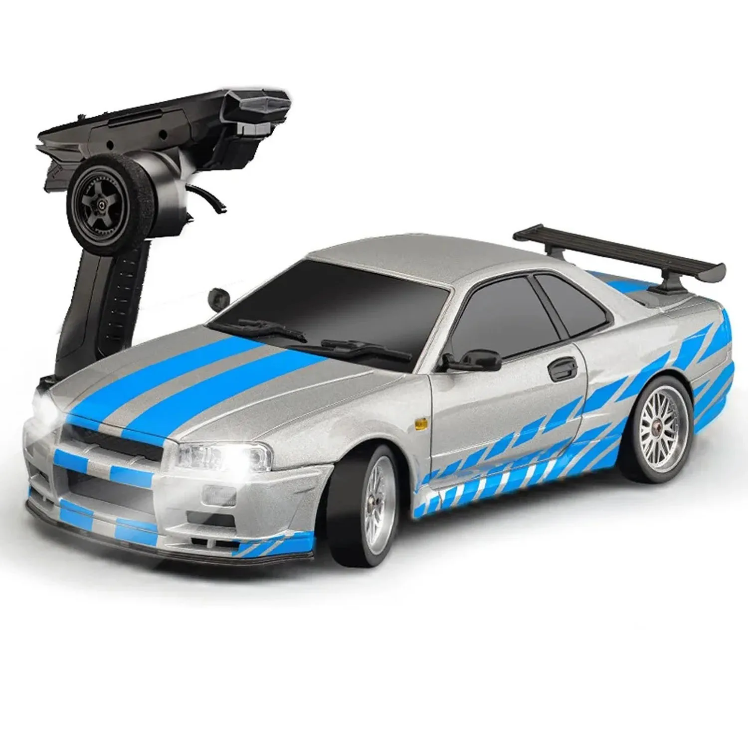 LDRC 1/18 4x2 RC Racing Car RWD Remote Control Drift Vehicles Gyroscope LD1899 Radio Light System Toys for Boys