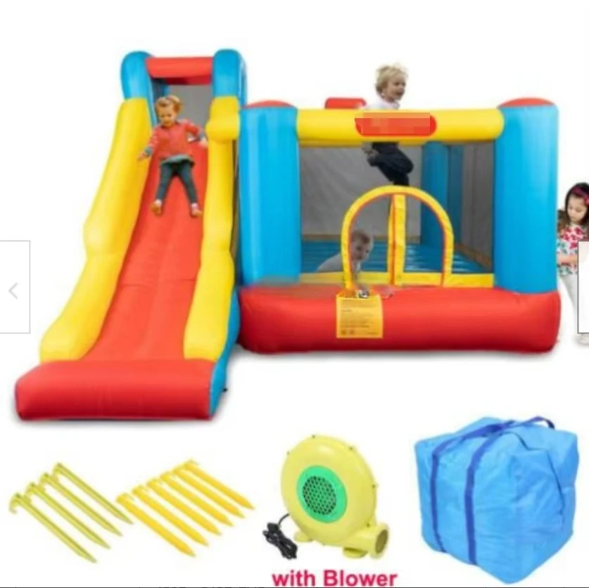 

Прыгающие игровые джемперы на открытом воздухе, слайд-оренда для вечеринки, цветной прыгающий замок, детский прыгающий дом