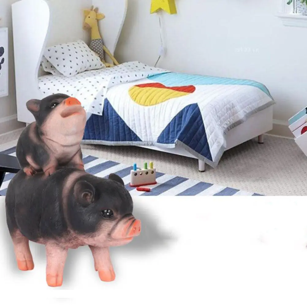 1Pcs Adorable Pig Saving Pot Resin Material Large Coin Bank for Children Daily Change Storage Jar Develop Saving Habits Pig Coin