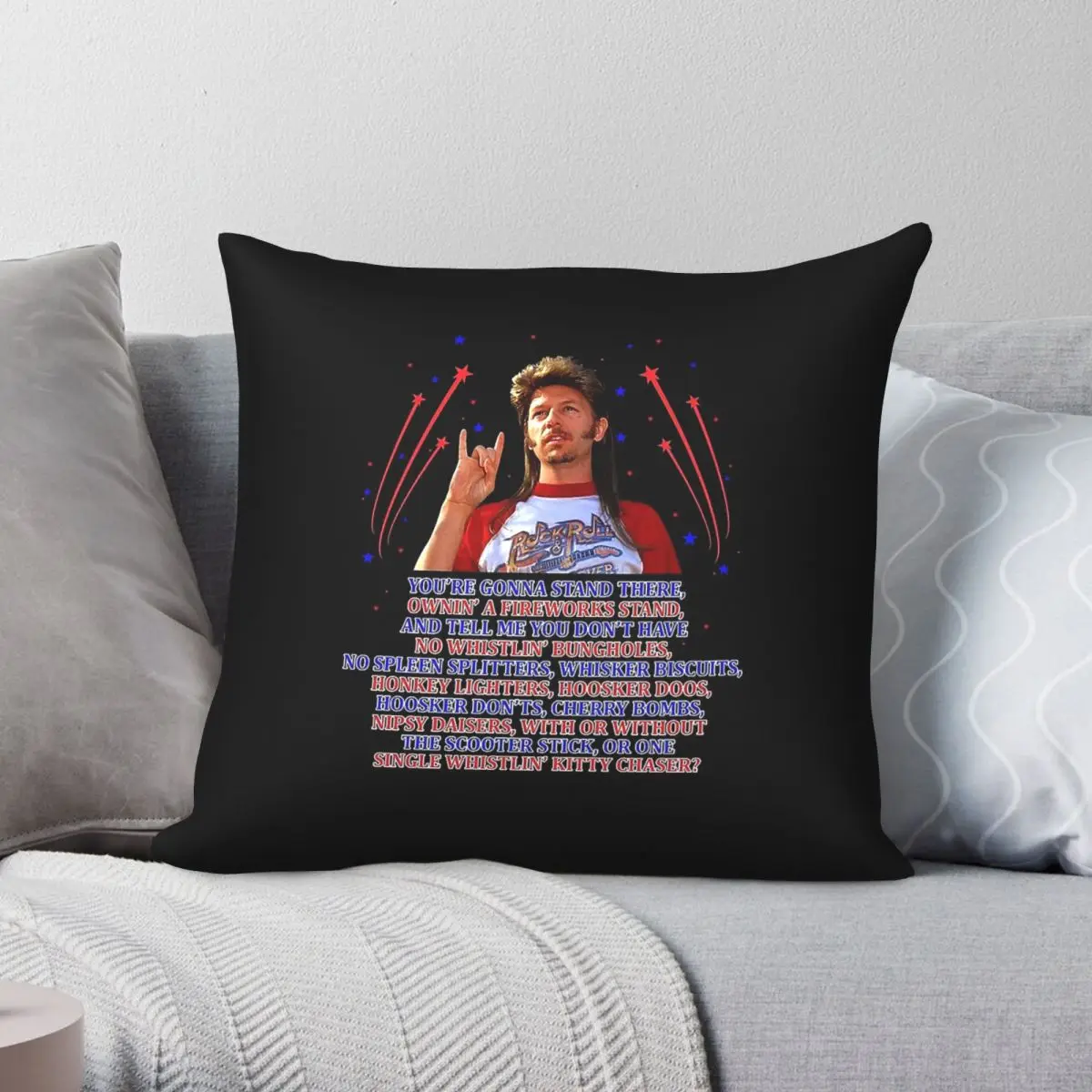 Joe Dirt David Spade Square Pillowcase Polyester Linen Velvet Pattern Zip Decor Pillow Case Car Cushion Cover