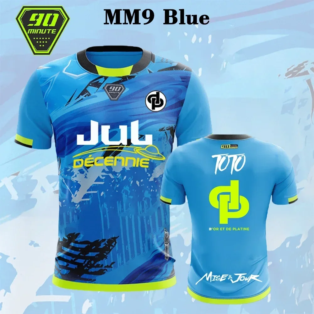 

2025 Summer Hot Men's T-shirt 90-minute Series Loose Breathable 3D Printed Short-sleeved Men's Sports Fitness Tops Oversized