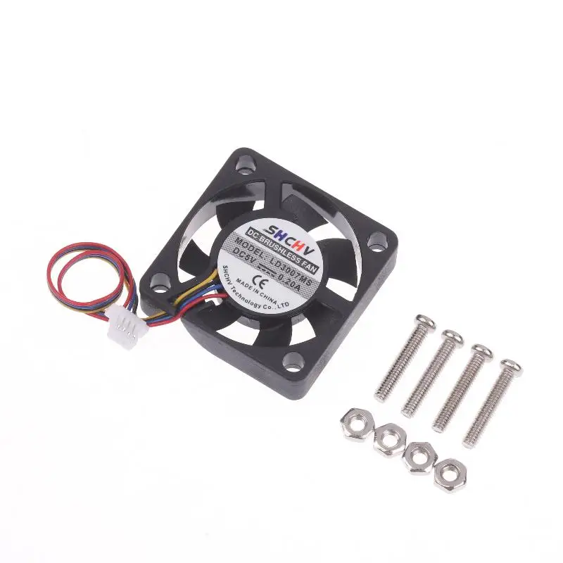 1PC 5V 3007 PWM Speed Adjustable Fan CPU Cooling Radiator Cooling Fan 4Pin JST Interface For Raspberry Pi 5 Replacement Parts