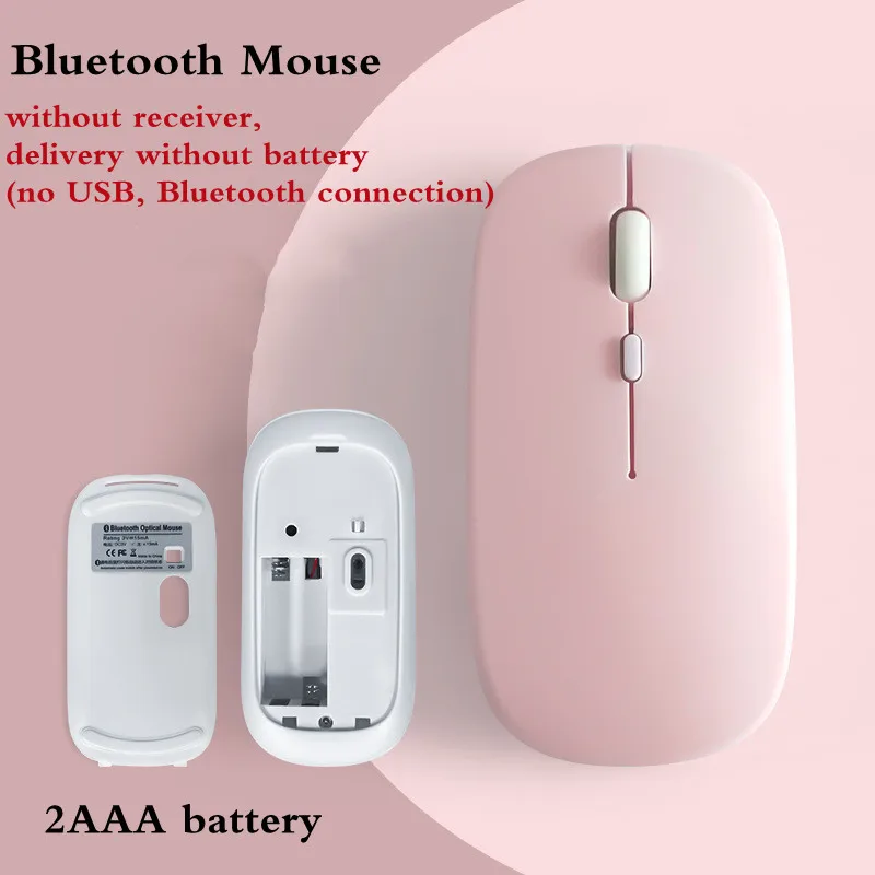 Wireless Bluetooth Mouse Portable Magic Silent Ergonomic Mice For Laptop iPad Tablet Notebook Mobile Phone Office Gaming Mouse